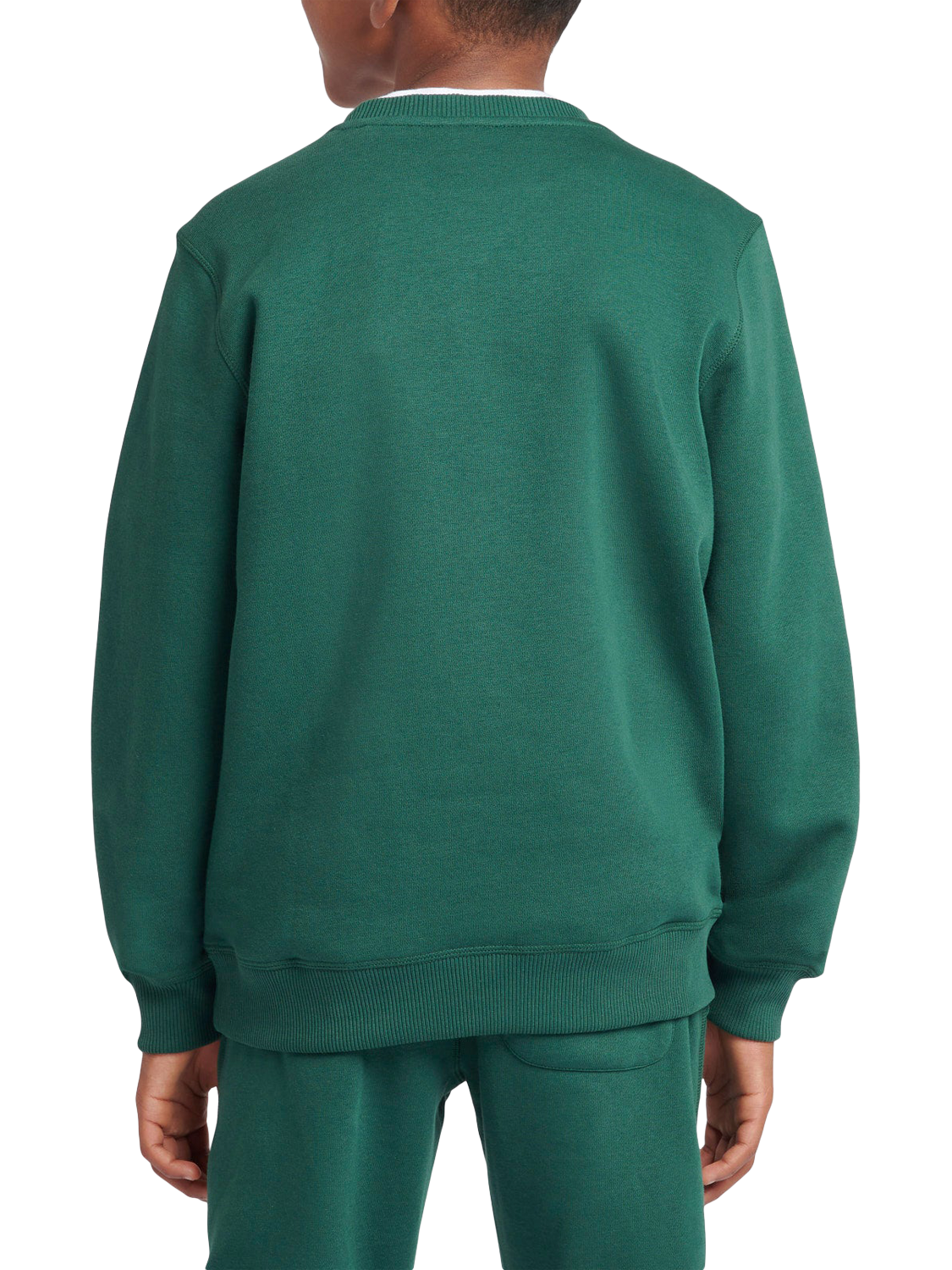 Product image 3 of 9, which shows New Balance Kids' Small Logo Sweatshirt, Nightwatch Green, 7-8 years