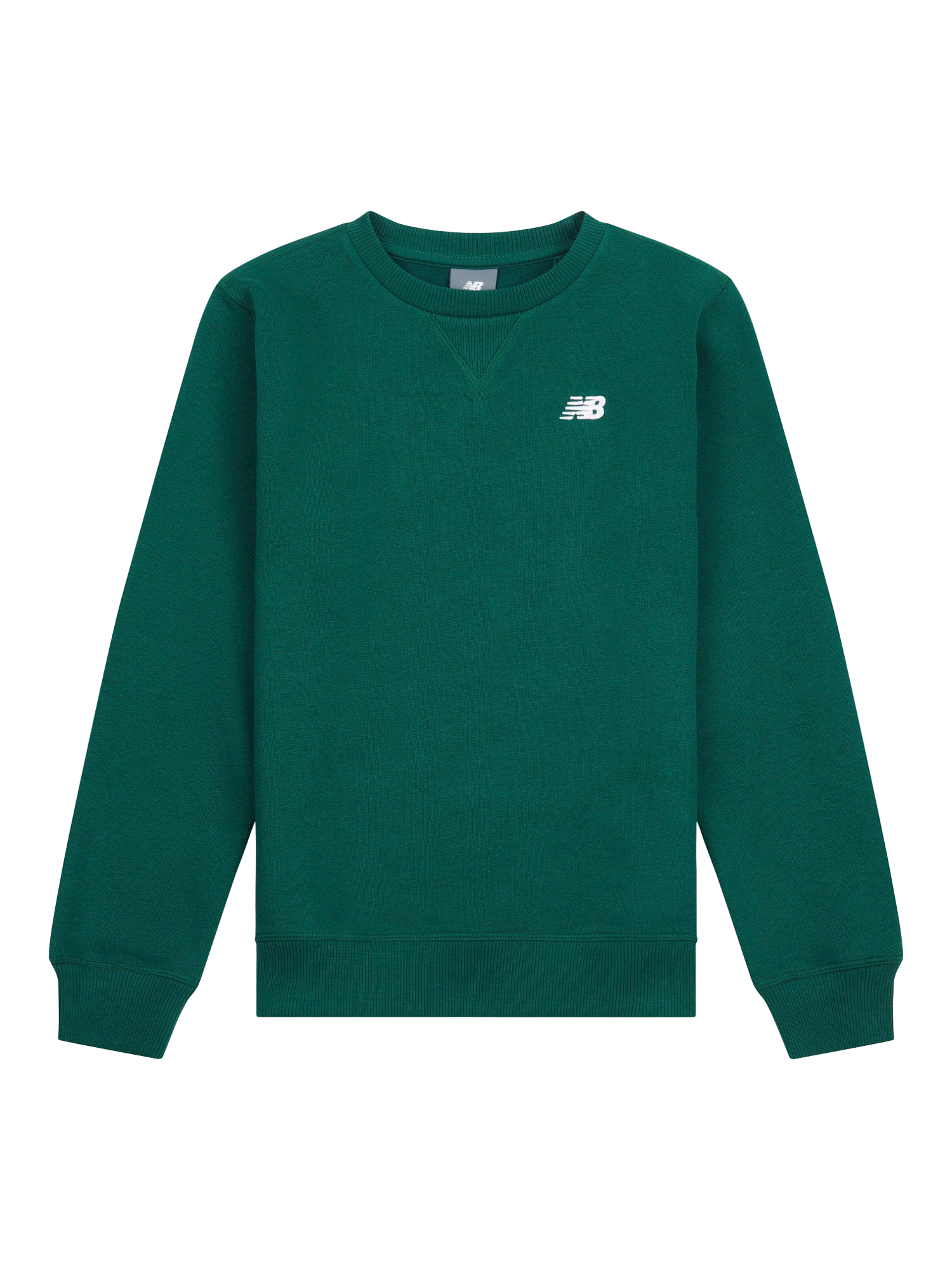 Product image 7 of 9, which shows New Balance Kids' Small Logo Sweatshirt, Nightwatch Green, 7-8 years