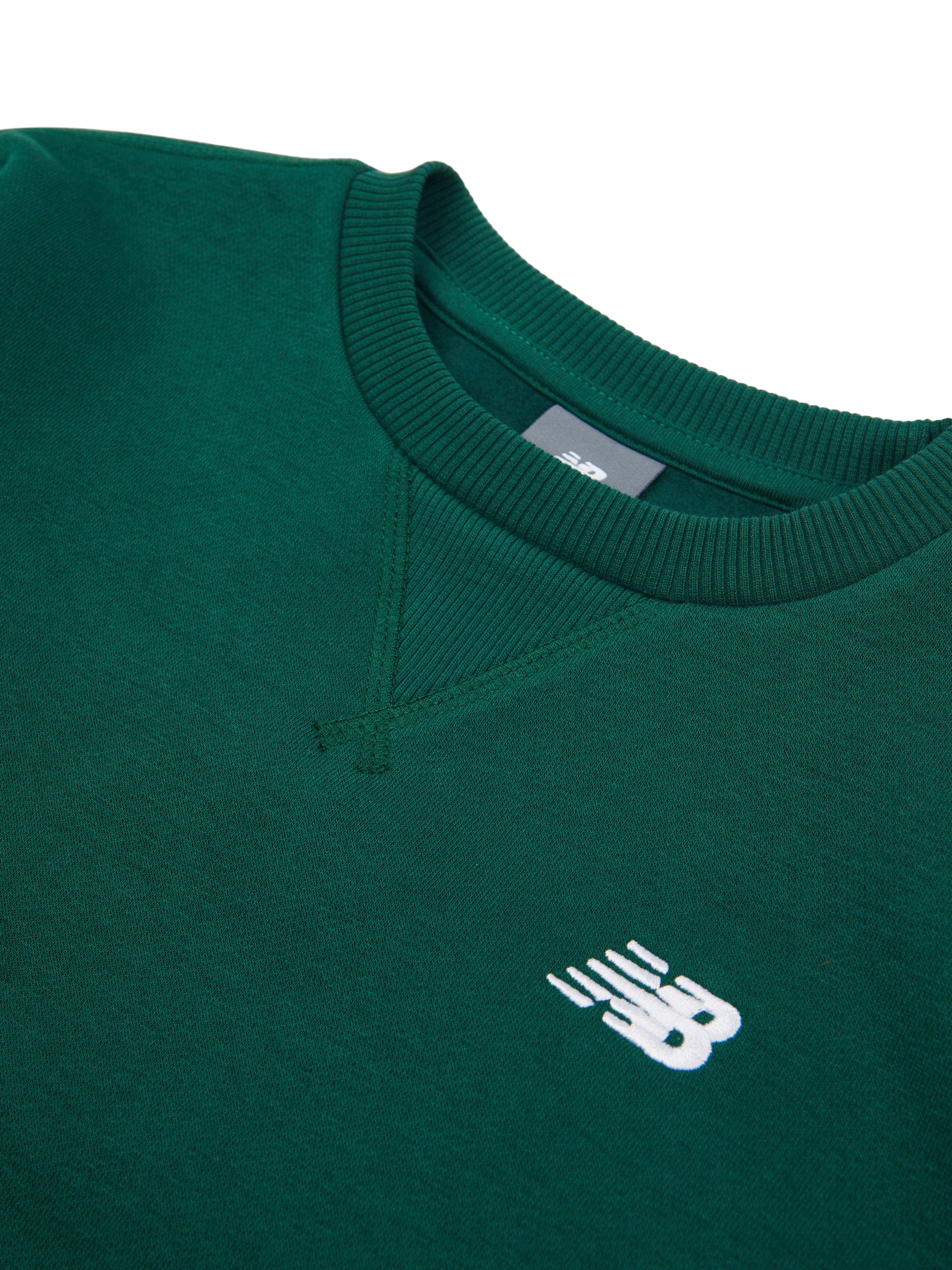Product image 9 of 9, which shows New Balance Kids' Small Logo Sweatshirt, Nightwatch Green, 7-8 years