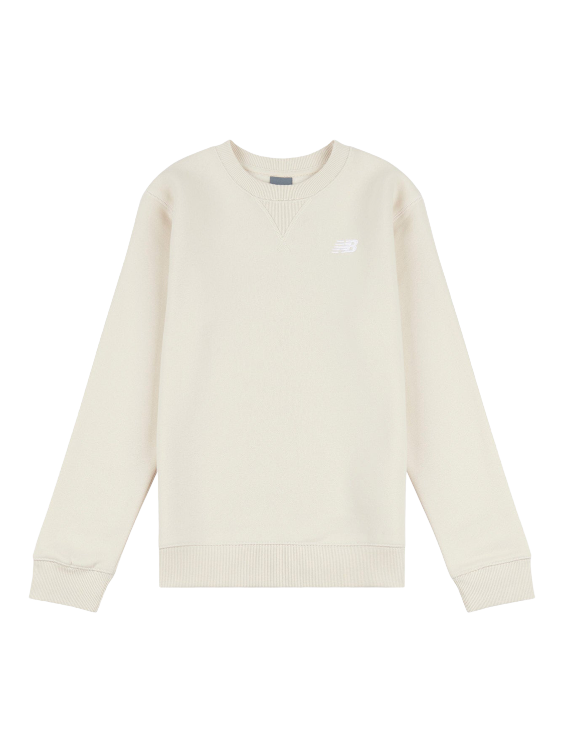 Product image 6 of 8, which shows New Balance Kids' Small Logo Crew Neck Sweatshirt, Linen, 7-8 years