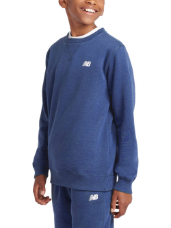 New Balance Kids' Small Logo Crew Neck Sweatshirt - view 2, Navy