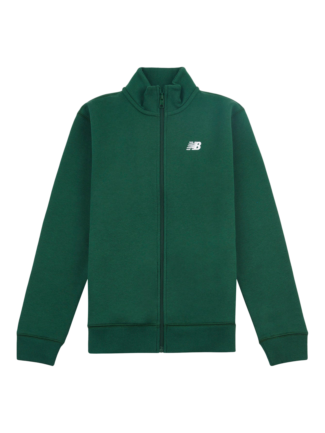 Product image 6 of 8, which shows New Balance Kids' Small Logo Funnel Neck Fleece, Nightwatch Green, 7-8 years