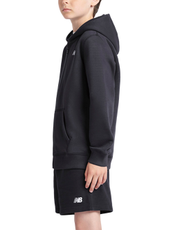 New Balance Kids' Small Logo Zip Up Hoodie - view 2, Nb Caviar