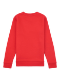 New Balance Kids' Stacked Logo Crew Neck Sweatshirt, Team Red