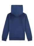 New Balance Kids' Stacked Logo Crew Neck Hoodie, Navy