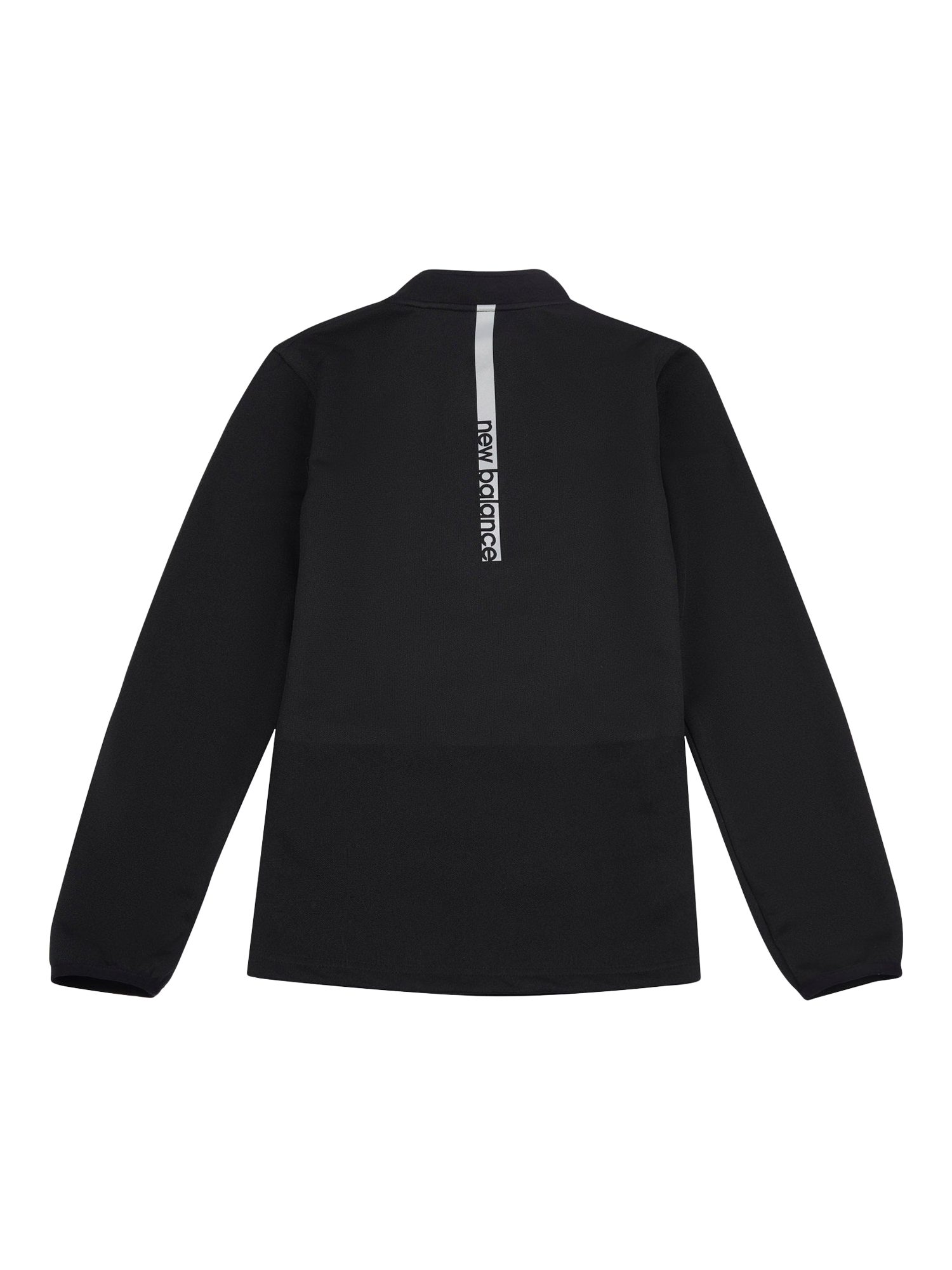 Product image 8 of 9, which shows New Balance Kids' Tricot Zip Up Funnel Neck Jacket, Caviar, 7-8 years