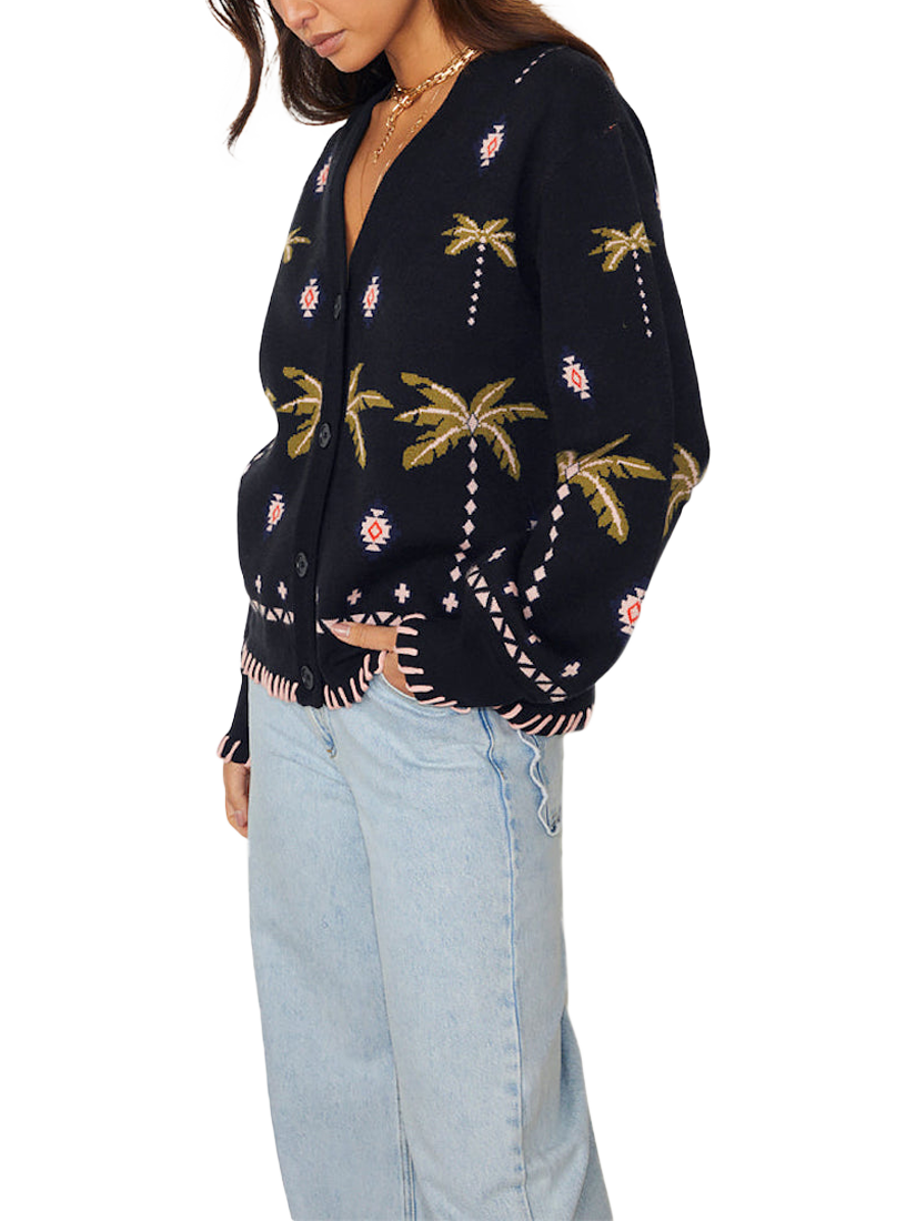 Product image 3 of 8, which shows Never Fully Dressed Midnight Havana Cardigan , Blue, S
