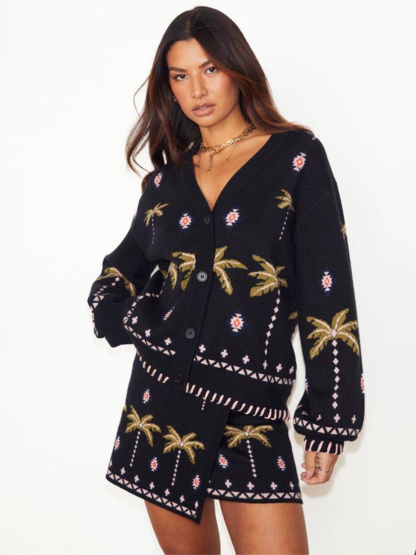 Product image 1 of 8, which shows Never Fully Dressed Midnight Havana Cardigan , Blue, S