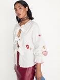 Never Fully Dressed Mystical Embroidered Shirt, White