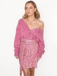 Never Fully Dressed Jaspre Sequin Mini Skirt, Pink