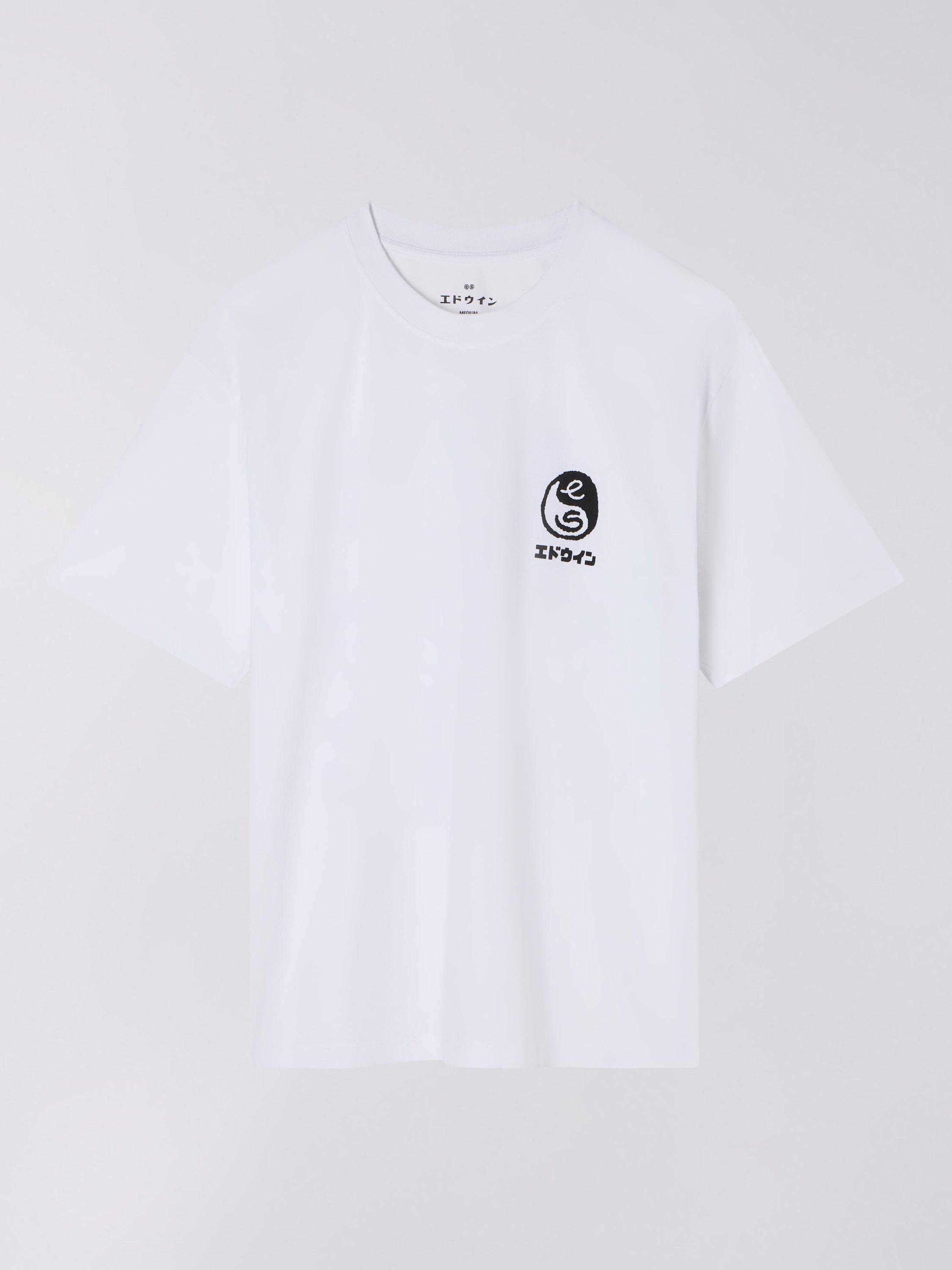 Edwin Cotton Regular Fit Short Sleeve Graphic T-Shirt, White