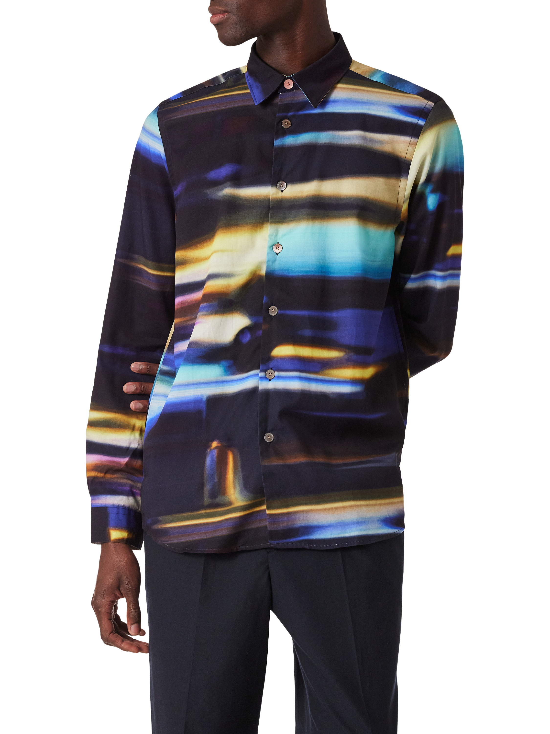 Paul Smith Regular Fit Cotton Blend Shirt, Multi