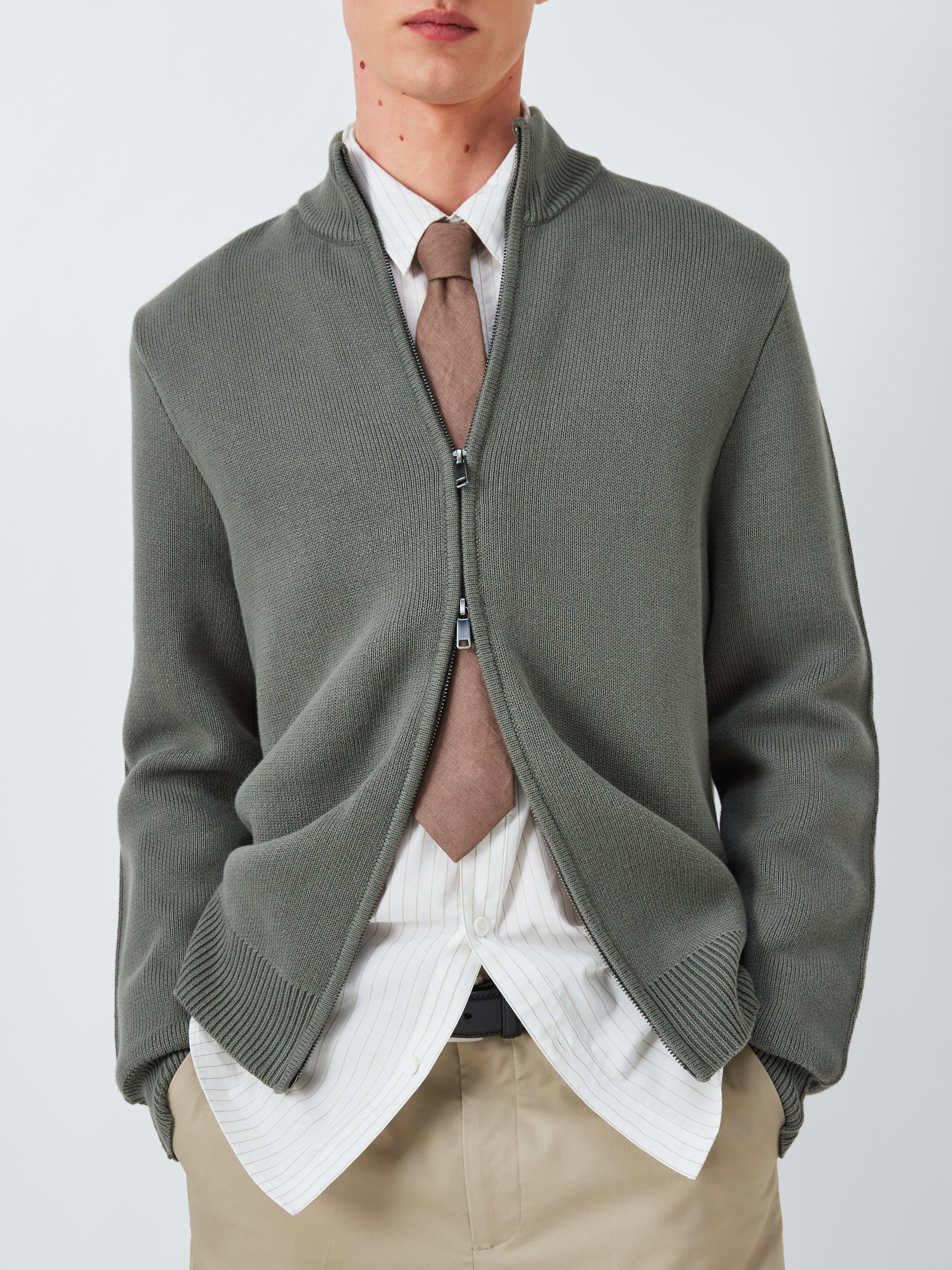 Product image 6 of 6, which shows Kin Cotton Stripe Shirt, Cloud Dancer, M