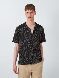 Kin Linen Blend Regular Fit Embroidered Shirt, Cloud Dancer, Cloud Dancer