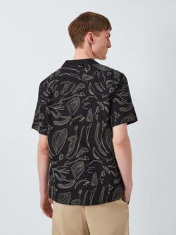 Kin Linen Blend Regular Fit Embroidered Shirt, Cloud Dancer - view 2, Cloud Dancer