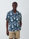 Kin Regular Fit Glow Floral Shirt, Orion Blue