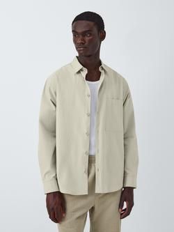 Kin Cotton Regular Fit Salt Wash Shirt, Abbey Stone