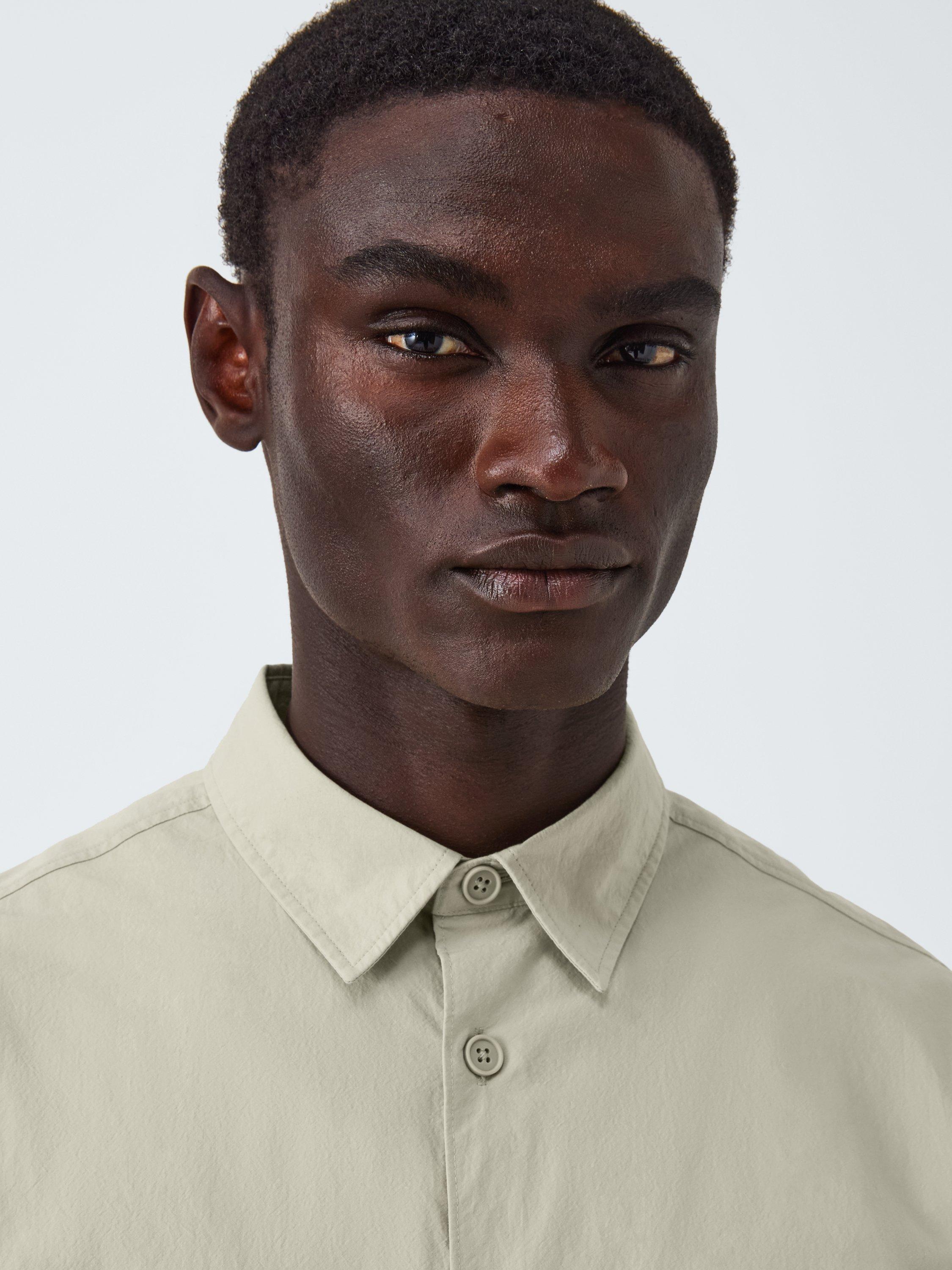 Product image 5 of 6, which shows Kin Cotton Regular Fit Salt Wash Shirt, Abbey Stone, S