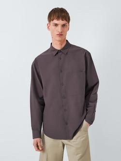 Kin Cotton Regular Fit Salt Wash Shirt, Shale