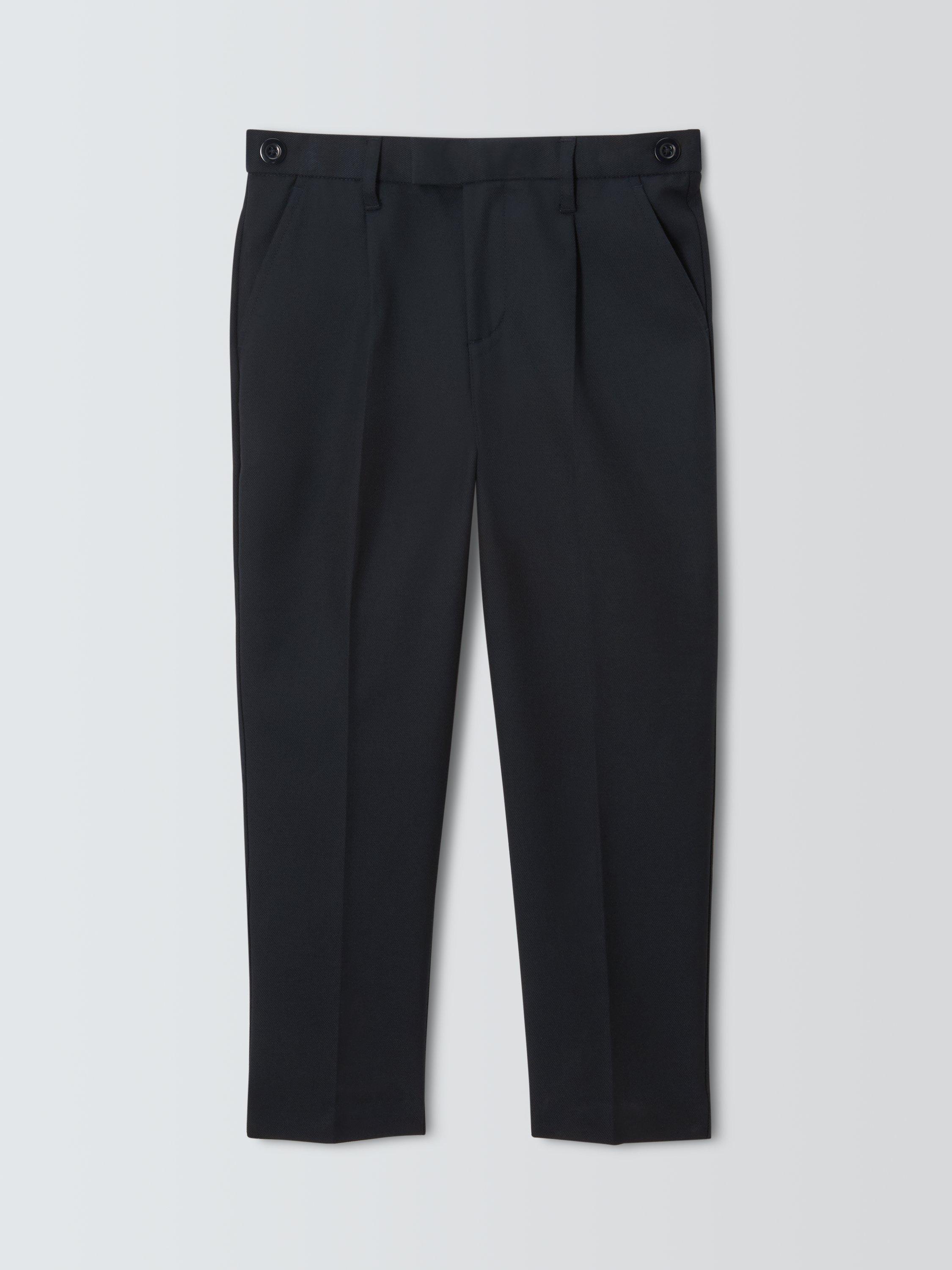 Product image 3 of 7, which shows John Lewis Boy's Tailored Adjustable Waist School Trousers, Navy, 15 years