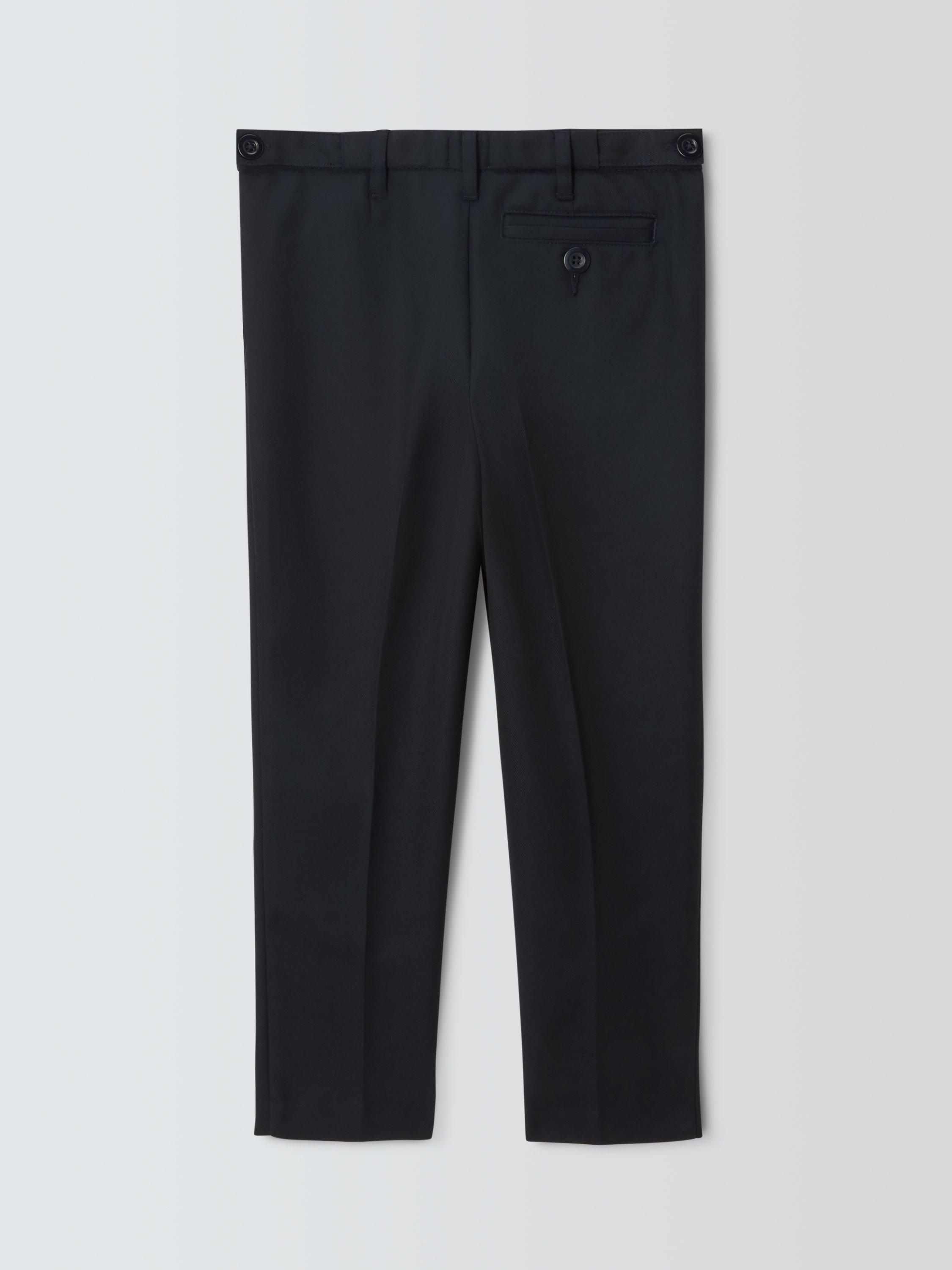 Product image 4 of 7, which shows John Lewis Boy's Tailored Adjustable Waist School Trousers, Navy, 15 years
