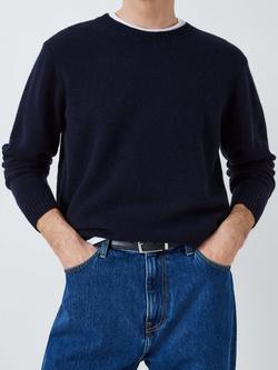 WOOD WOOD Lambswool Crew Jumper, 7000 Navy - view 2, 7000 Navy
