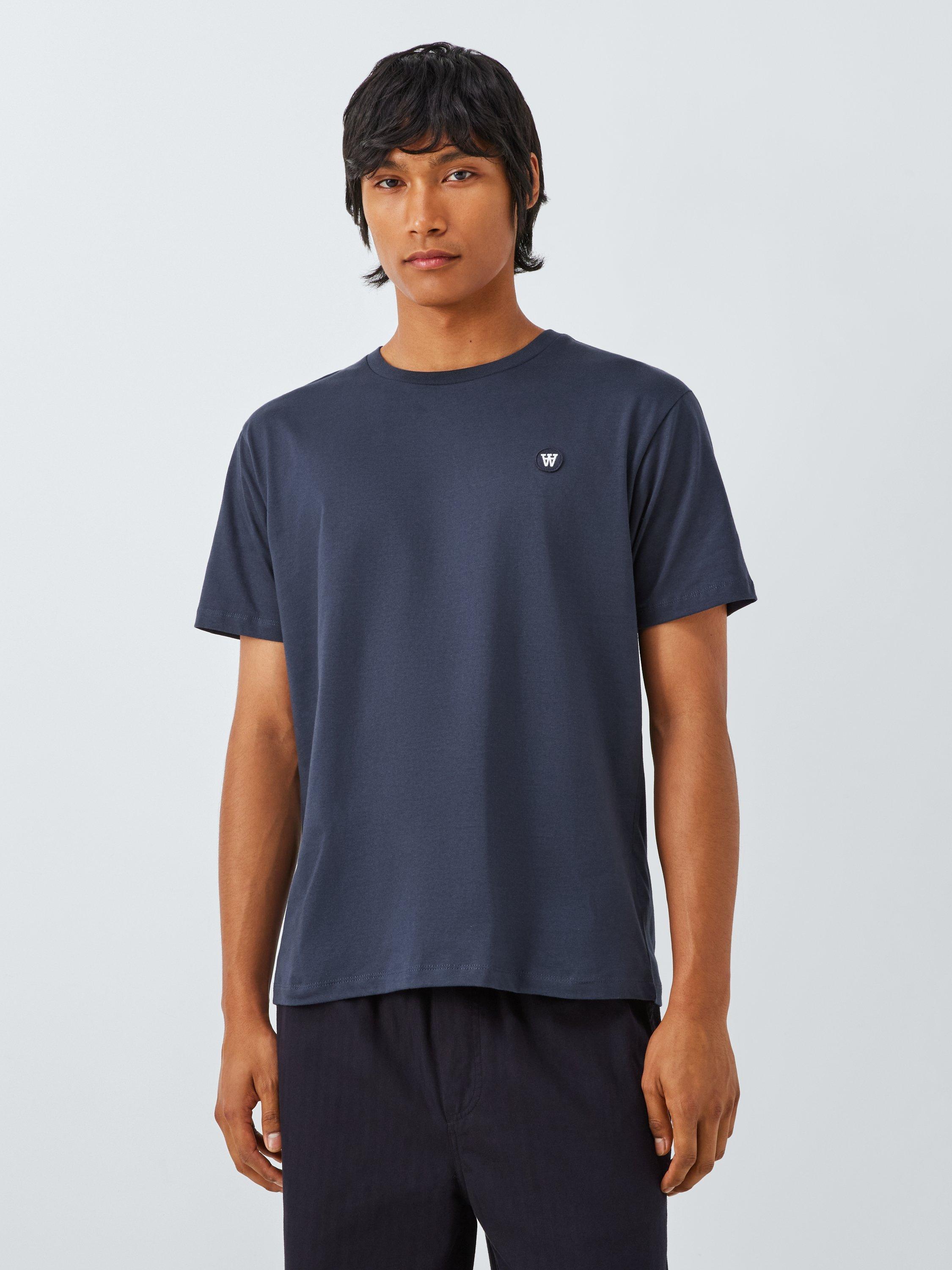 Product image 1 of 6, which shows WOOD WOOD Ace Badge T-Shirt, 7000 Navy, S