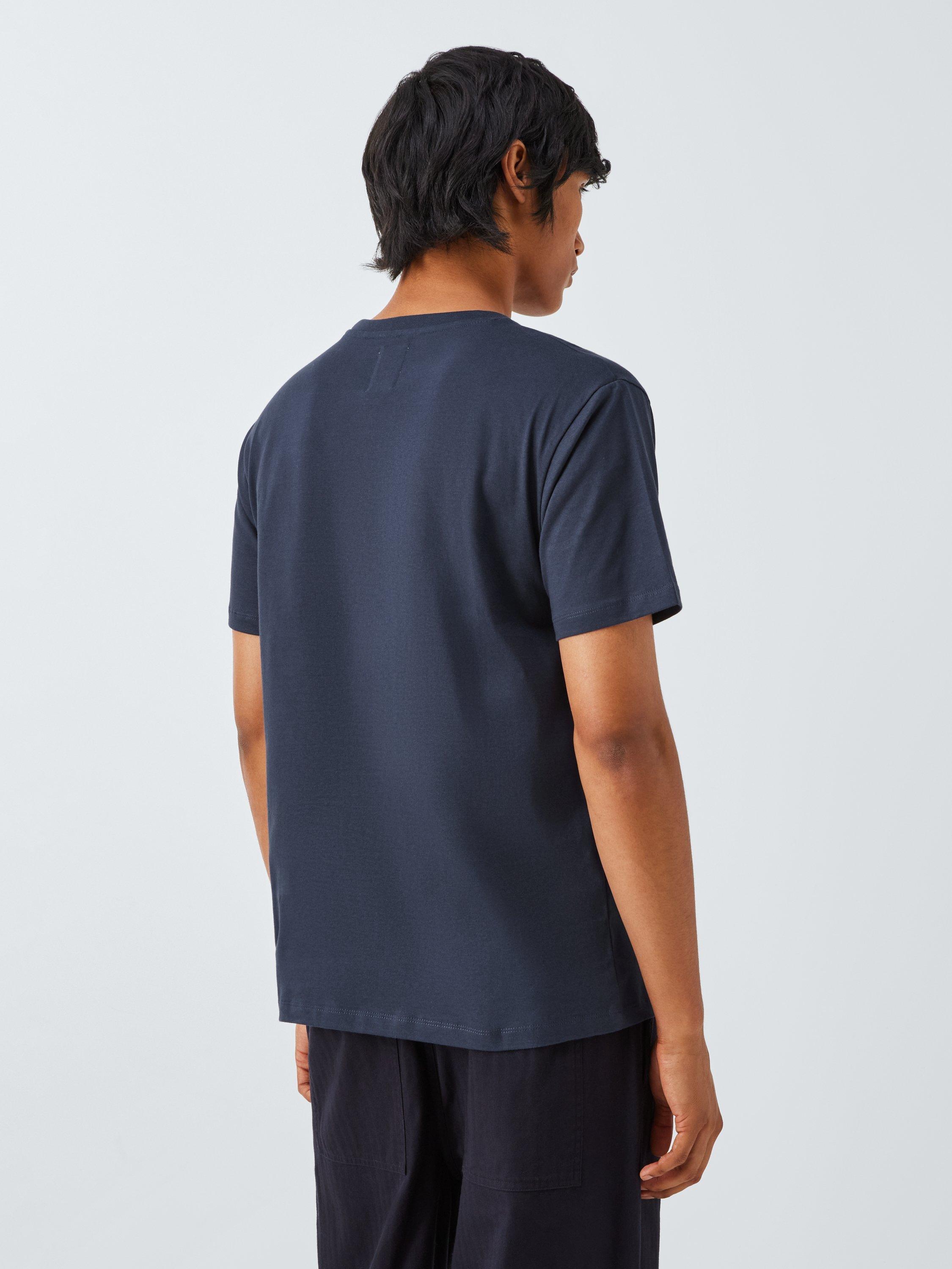 Product image 2 of 6, which shows WOOD WOOD Ace Badge T-Shirt, 7000 Navy, S