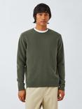 WOOD WOOD Lambswool Crew Neck Jumper, 8051 Fatique Green