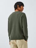 WOOD WOOD Lambswool Crew Neck Jumper, 8051 Fatique Green