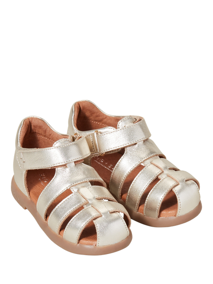 Zig+Star Kids' Cosmic Leather Sandals, Gold - view 2, Gold
