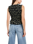 Rails Martine Floral Peplum Top, Dark Amaryllis