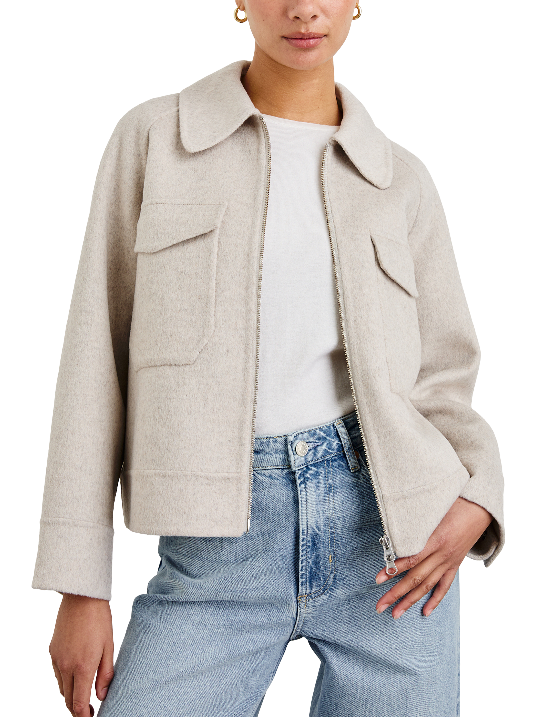 Rails Cheyenne Wool Blend Jacket, Oatmeal