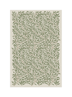 Ruggable x Morris & Co Pure Willow Boughs Flatwoven Rug, Green