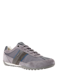 Geox Wells Suede Trainers, Grey/Multi