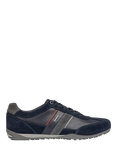 Geox Wells Suede Trainers, Navy/Multi