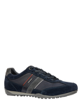 Geox Wells Suede Trainers, Navy/Multi