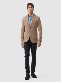 Rodd & Gunn Saint Bathans Cotton Corduroy Slim Fit Blazer - view 2, Tan