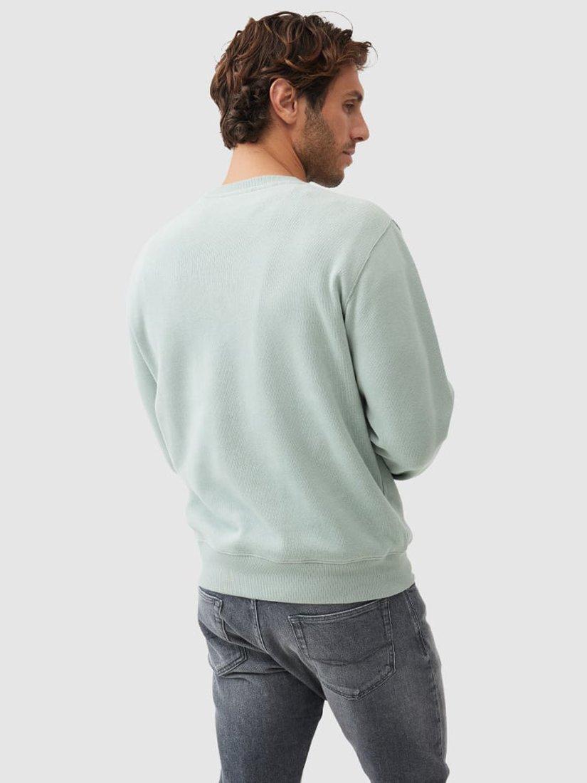 Product image 3 of 5, which shows Rodd & Gunn Gunn Cotton Crew Neck Sweatshirt, Celadon, XS