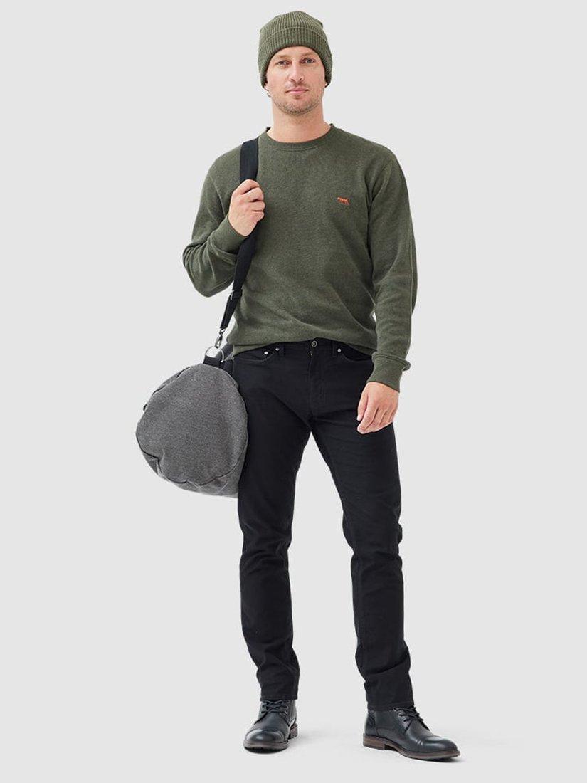 Product image 2 of 5, which shows Rodd & Gunn Gunn Cotton Crew Neck Sweatshirt, Seaweed, XS