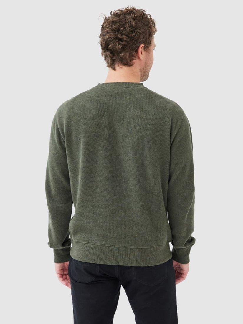 Product image 3 of 5, which shows Rodd & Gunn Gunn Cotton Crew Neck Sweatshirt, Seaweed, XS