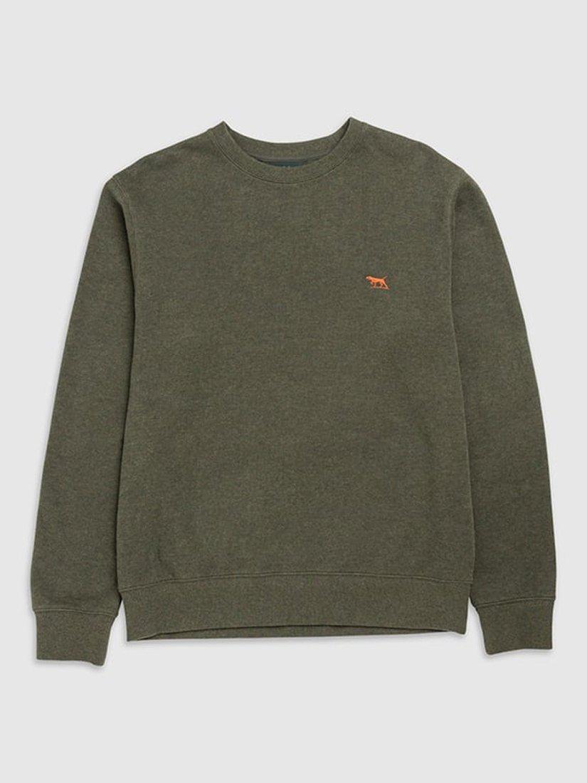 Product image 4 of 5, which shows Rodd & Gunn Gunn Cotton Crew Neck Sweatshirt, Seaweed, XS