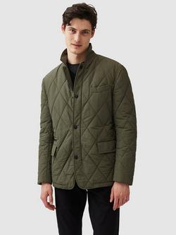 Rodd & Gunn Elsthorpe Linen Cotton Padded Traveller Jacket, Olive, Olive