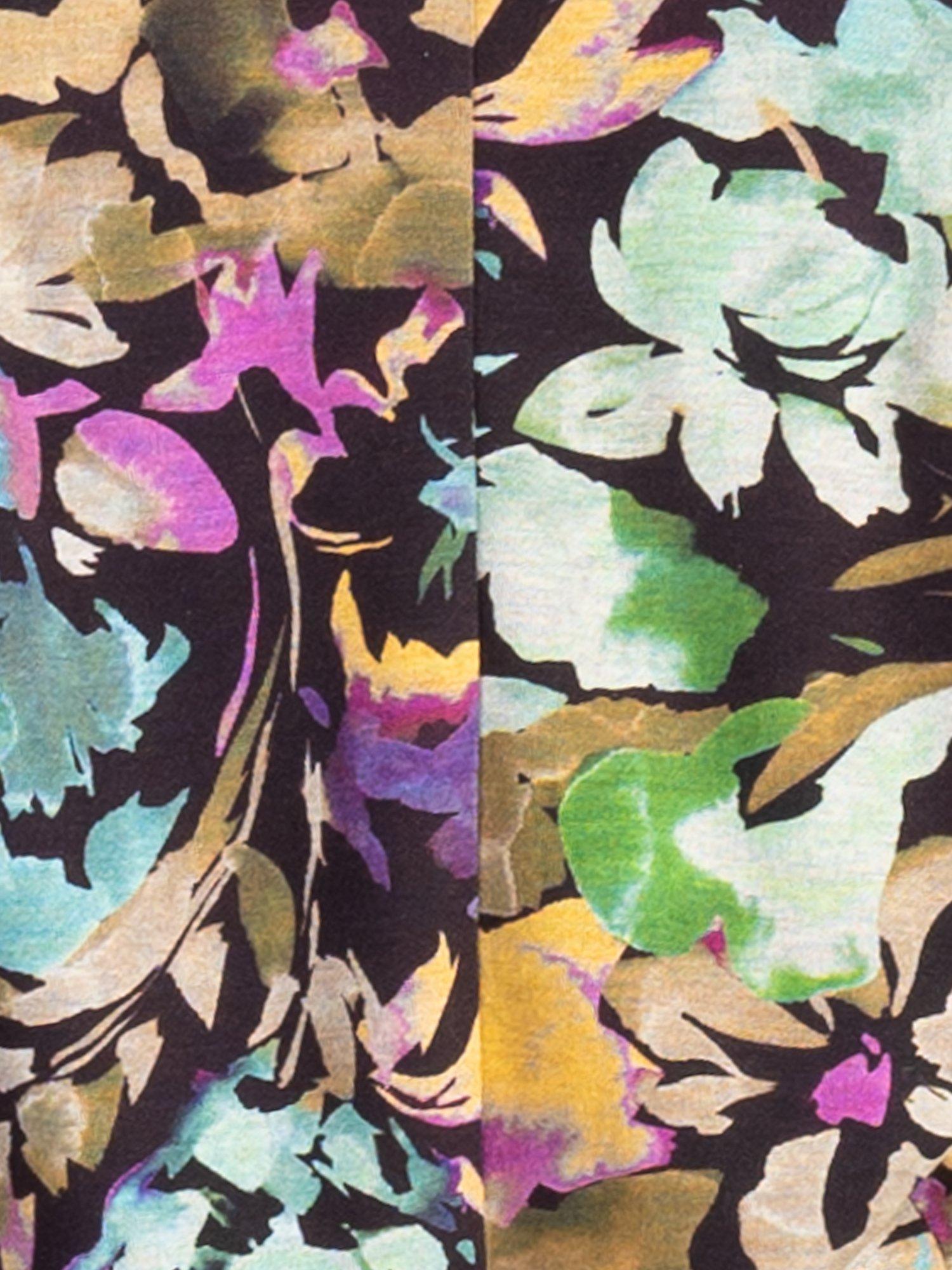 Product image 6 of 6, which shows chesca Garden Jersey Midi Dress, Black/Multi, 12-14