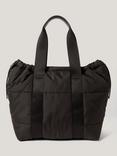 Jigsaw Nylon Quilted Tote Bag, Chocolate