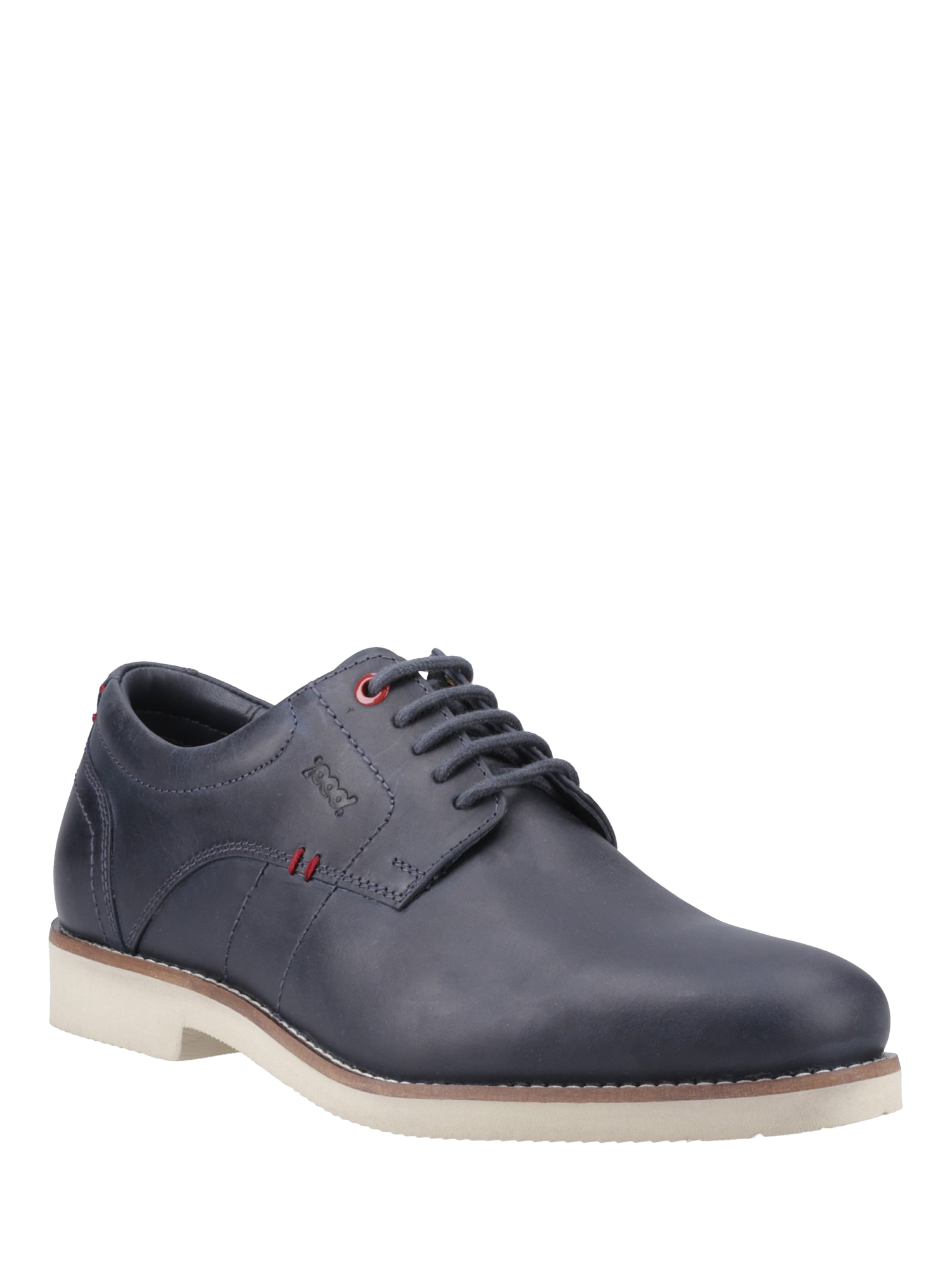 Product image 2 of 4, which shows Pod Hampton Leather Lace-Up Shoes, Navy, 6