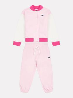 New Balance Kids' Jacket & Joggers Set, Light Raspberry, Light Raspberry