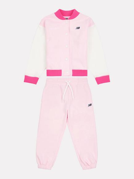 New Balance Kids' Jacket & Joggers Set, Light Raspberry, Light Raspberry