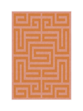 Ruggable Maze Flatwoven Rug, Pink/Orange