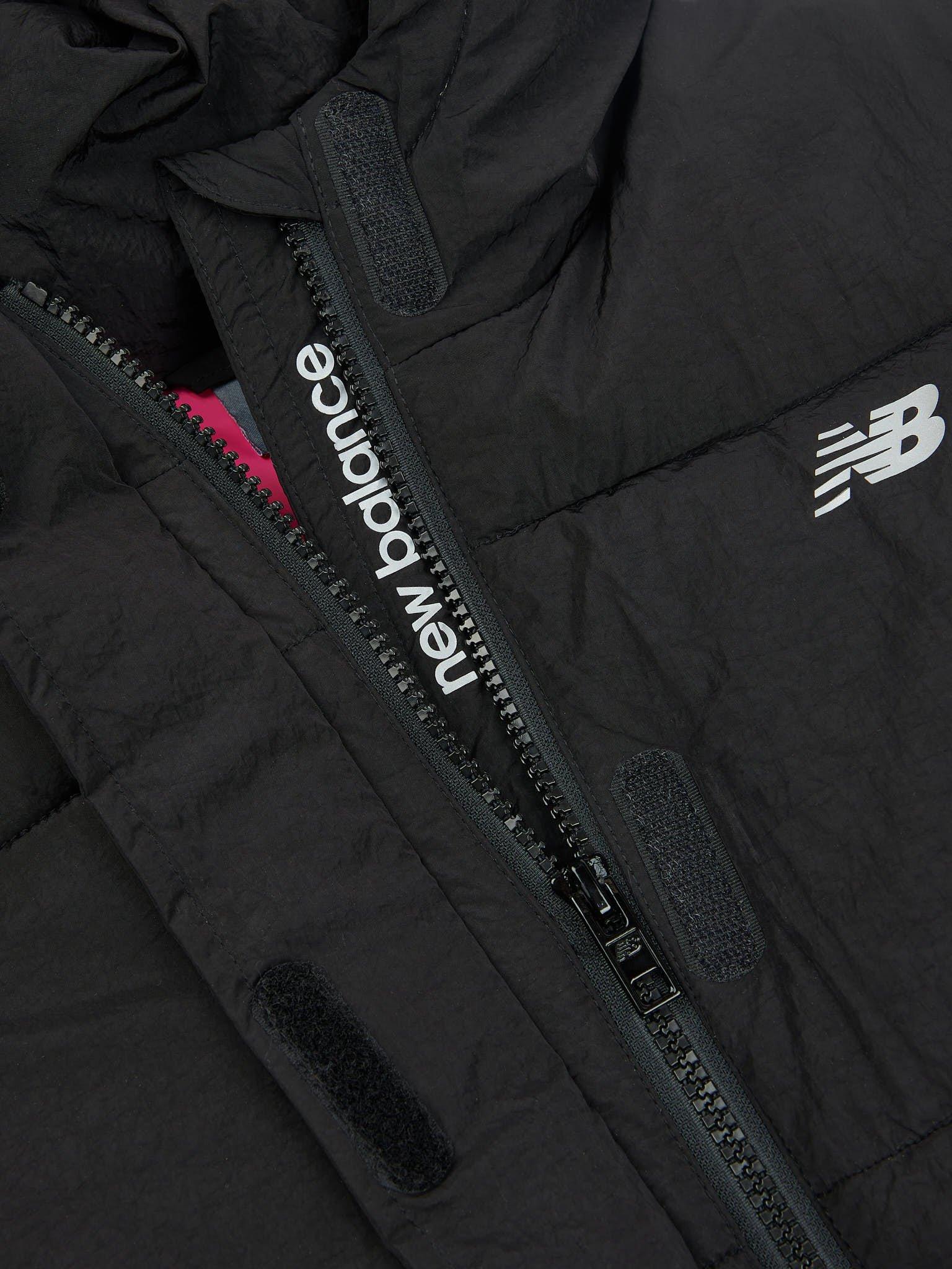 Product image 9 of 10, which shows New Balance Kids' Longline Puffer Coat, Caviar, 7-8 years